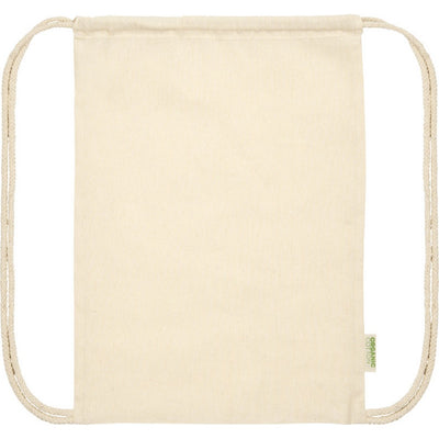 Natural - Back - Floso Organic 5L Drawstring Bag