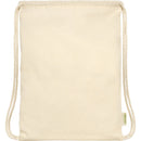 Natural - Side - Floso Organic 5L Drawstring Bag