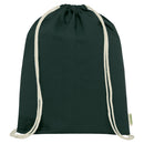 Dark Green - Back - Floso Organic 5L Drawstring Bag