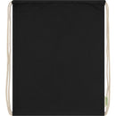 Black - Side - Floso Organic 5L Drawstring Bag