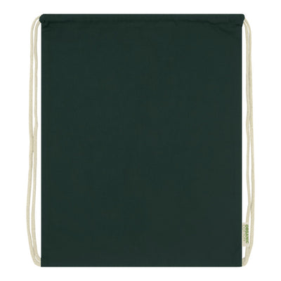 Dark Green - Side - Floso Organic 5L Drawstring Bag