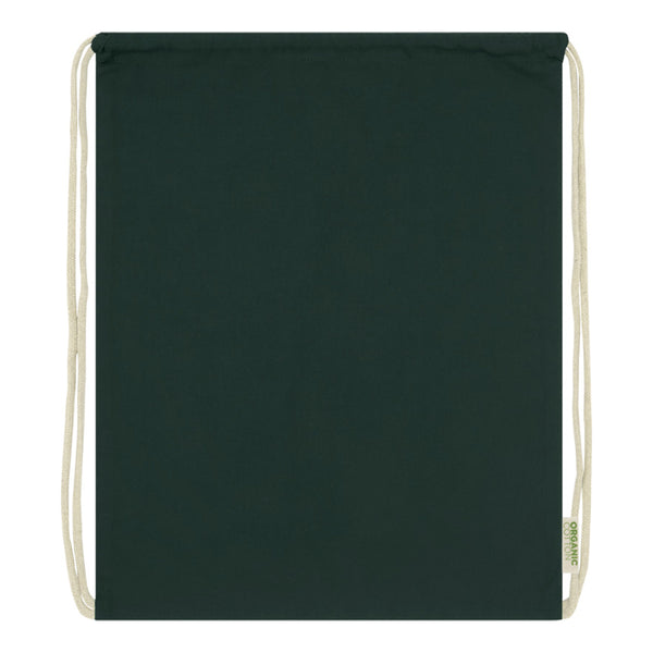Dark Green - Side - Floso Organic 5L Drawstring Bag
