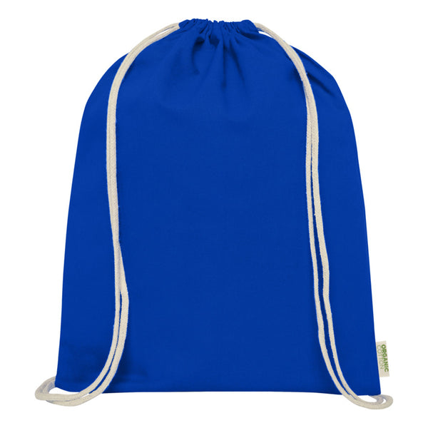 Royal Blue - Back - Floso Organic 5L Drawstring Bag