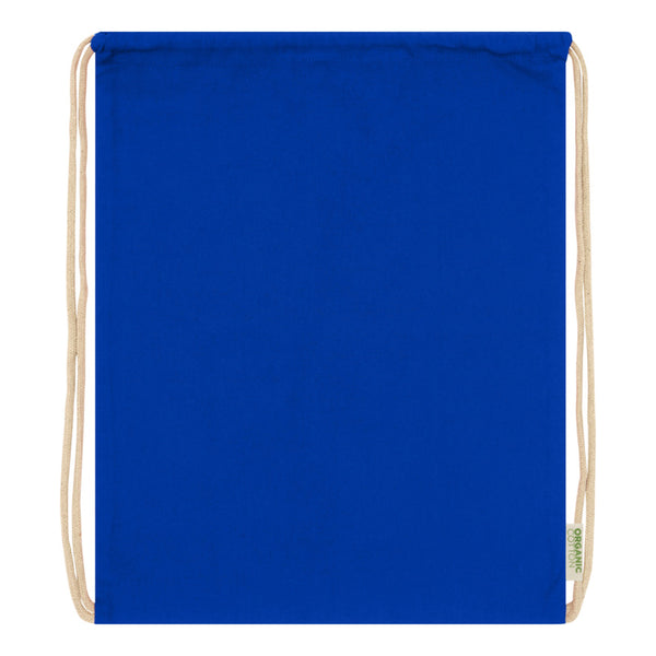 Royal Blue - Side - Floso Organic 5L Drawstring Bag