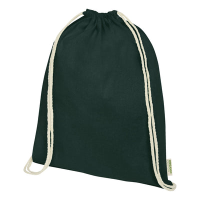 Dark Green - Front - Floso Organic 5L Drawstring Bag
