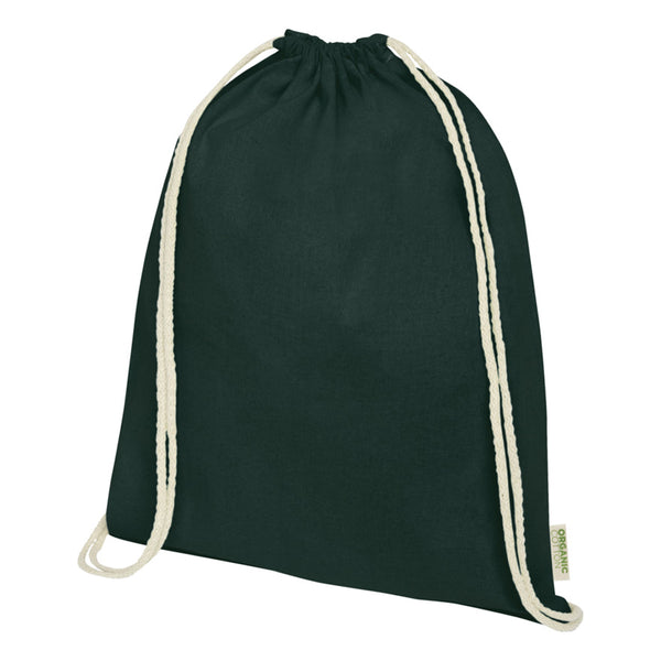 Dark Green - Front - Floso Organic 5L Drawstring Bag