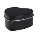 Solid Black - Side - Floso Blissful Vanilla Heart Scented Candle