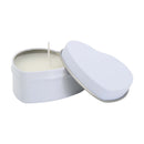 White - Front - Floso Blissful Vanilla Heart Scented Candle