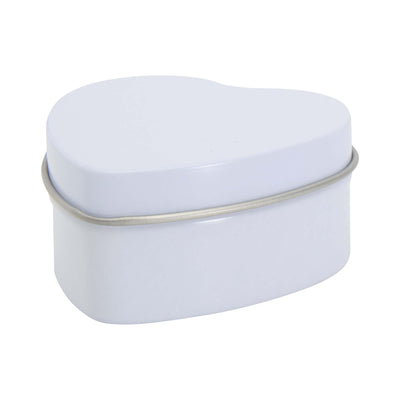 White - Side - Floso Blissful Vanilla Heart Scented Candle