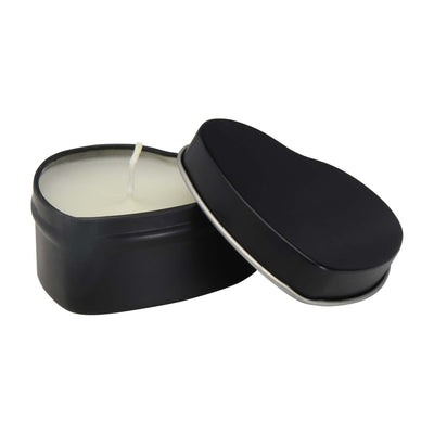 Solid Black - Front - Floso Blissful Vanilla Heart Scented Candle