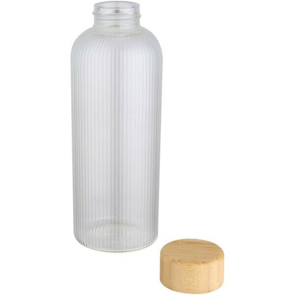 Transparent - Back - Floso Bamboo Lid 650ml Water Bottle