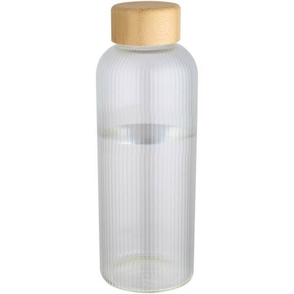 Transparent - Side - Floso Bamboo Lid 650ml Water Bottle