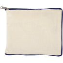 Natural-Navy - Side - Floso Sierra Recycled Cotton Foldable 7L Tote Bag