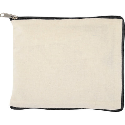 Natural-Black - Side - Floso Sierra Recycled Cotton Foldable 7L Tote Bag