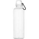 White - Front - Floso Oregon Recycled Plastic Carabiner Clip 750ml Water Bottle
