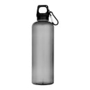 Black - Back - Floso Oregon Recycled Plastic Carabiner Clip 750ml Water Bottle