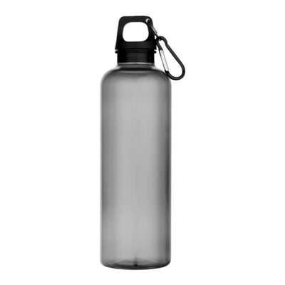 Black - Back - Floso Oregon Recycled Plastic Carabiner Clip 750ml Water Bottle