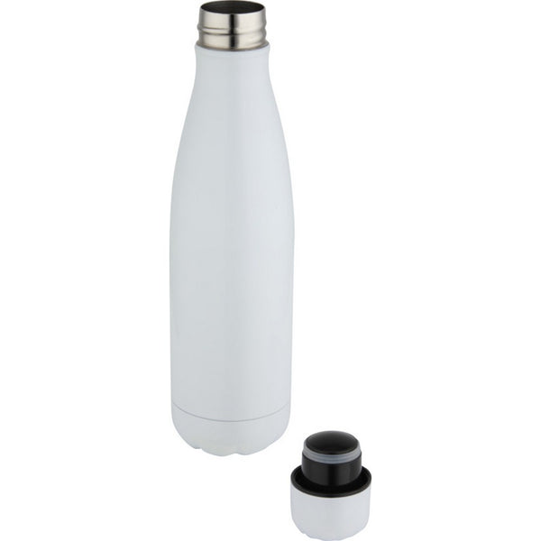 White - Back - Floso Cove Stainless Steel Sublimation 500ml Water Bottle