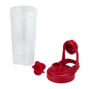 Red - Back - Floso Forza Sports 700ml Shaker Bottle
