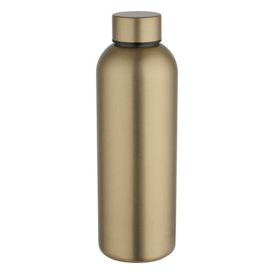 Gold - Front - Floso Spring Recycled Stainless Steel Single Wall 750ml Water Bottle