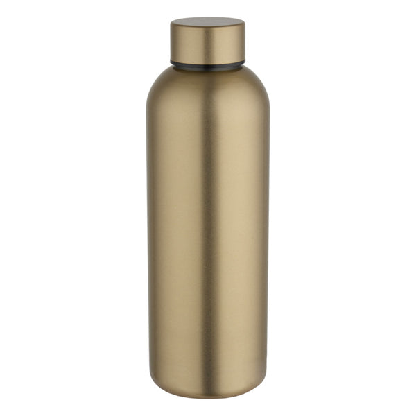 Gold - Front - Floso Spring Recycled Stainless Steel Single Wall 750ml Water Bottle