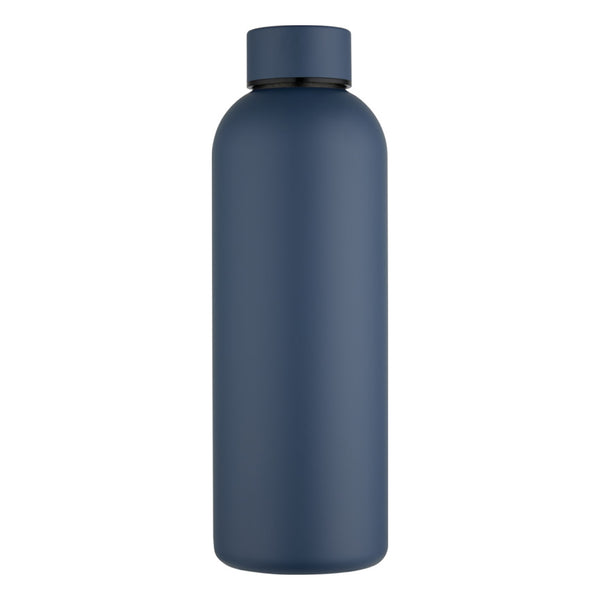 Hale Blue - Side - Floso Spring Recycled Stainless Steel Single Wall 750ml Water Bottle