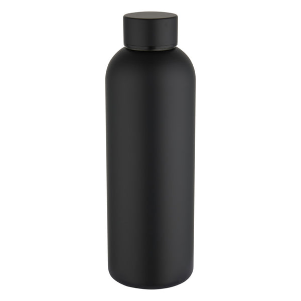 Black - Front - Floso Spring Recycled Stainless Steel Single Wall 750ml Water Bottle
