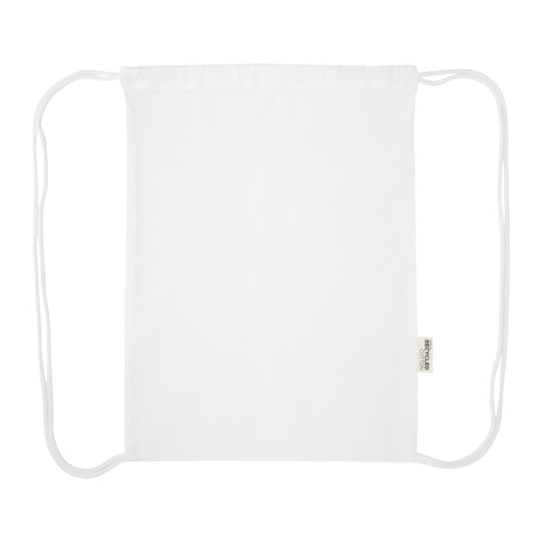 White - Side - Floso Peru Blended Recycled 5L Drawstring Bag