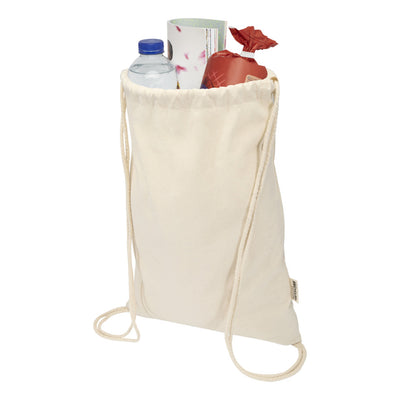 Natural - Back - Floso Peru Blended Recycled 5L Drawstring Bag