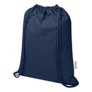 Navy - Front - Floso Peru Blended Recycled 5L Drawstring Bag