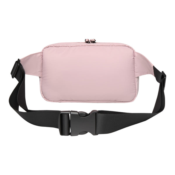 Dusty Pink - Side - Floso Recycled Puffer 1.5L Waist Bag