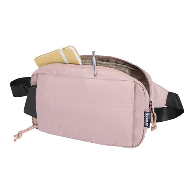 Dusty Pink - Pack Shot - Floso Recycled Puffer 1.5L Waist Bag