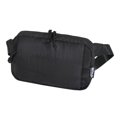 Black - Front - Floso Recycled Puffer 1.5L Waist Bag