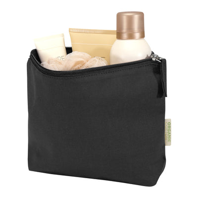 Black - Side - Floso Odisha Organic 1L Toiletry Bag