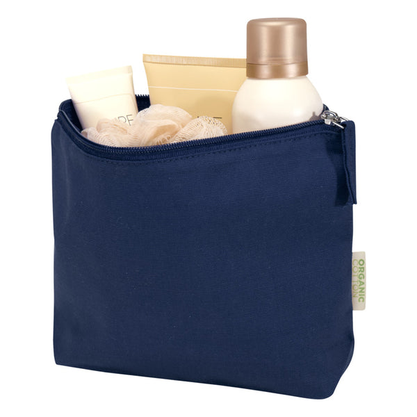 Navy - Side - Floso Odisha Organic 1L Toiletry Bag