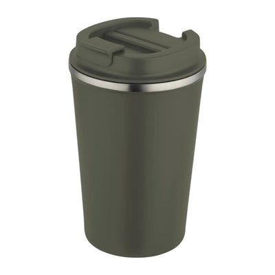 Forest Green - Front - Floso Newport Stainless Steel Double Wall 350ml Tumbler