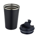 Navy - Back - Floso Newport Stainless Steel Double Wall 350ml Tumbler