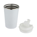 White - Back - Floso Newport Stainless Steel Double Wall 350ml Tumbler