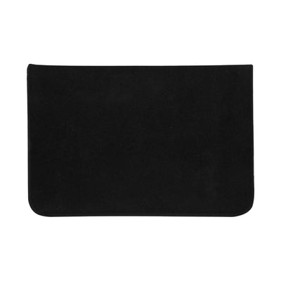 Black - Back - Floso Inflatable Plain Travel Pillow