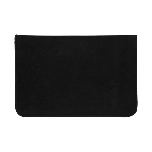 Black - Back - Floso Inflatable Plain Travel Pillow