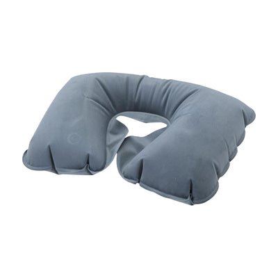 Hale Blue - Front - Floso Inflatable Plain Travel Pillow