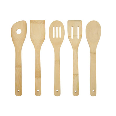 Wood - Back - Floso Tala Bamboo Plain Kitchen Tool Set