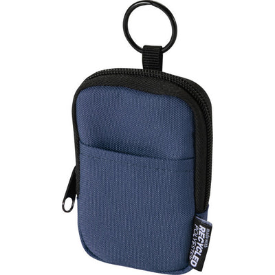 Navy - Side - Floso Byron Clip & Go Small Pouch