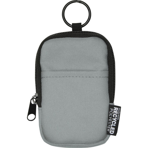 Grey - Front - Floso Byron Clip & Go Small Pouch