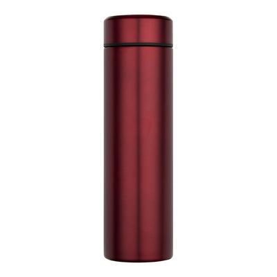 Red - Back - Floso Taylor Stainless Steel Double Wall 450ml Flask Set