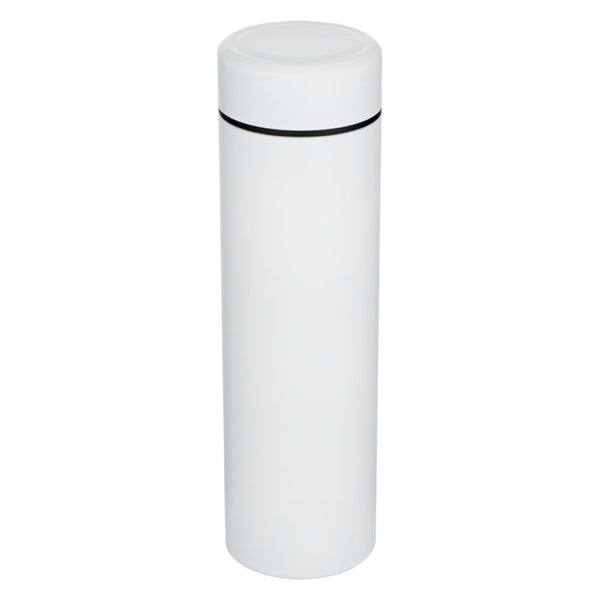 White - Front - Floso Taylor Stainless Steel Double Wall 450ml Flask Set