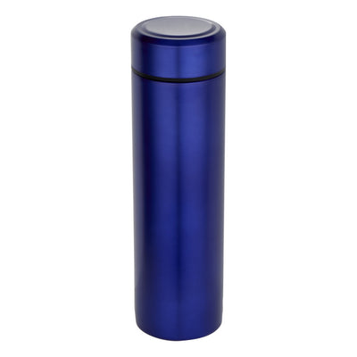Blue - Front - Floso Taylor Stainless Steel Double Wall 450ml Flask Set