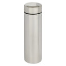 Matted Silver - Front - Floso Taylor Stainless Steel Double Wall 450ml Flask Set
