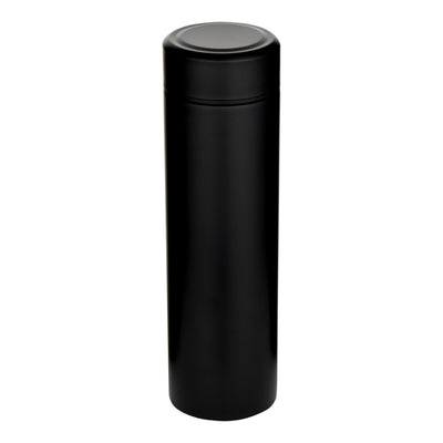 Black - Front - Floso Taylor Stainless Steel Double Wall 450ml Flask Set