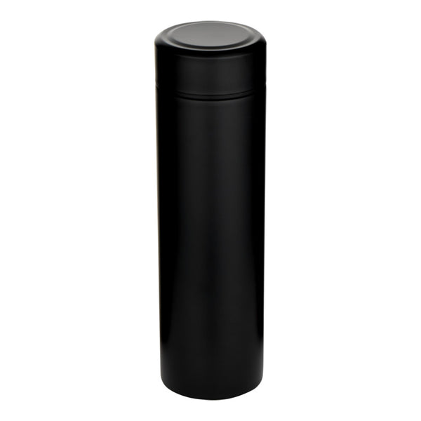 Black - Front - Floso Taylor Stainless Steel Double Wall 450ml Flask Set